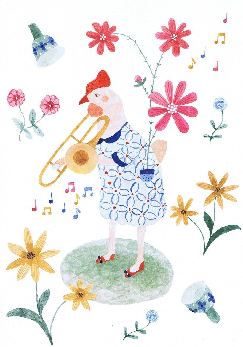 My project for course: Delicate Watercolors for Narrative Illustration 3