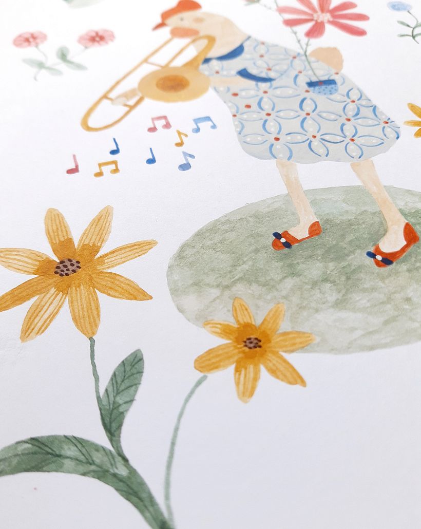 My project for course: Delicate Watercolors for Narrative Illustration 4