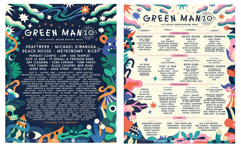 Illustrated borders for posters - final design by Many Hands Studio