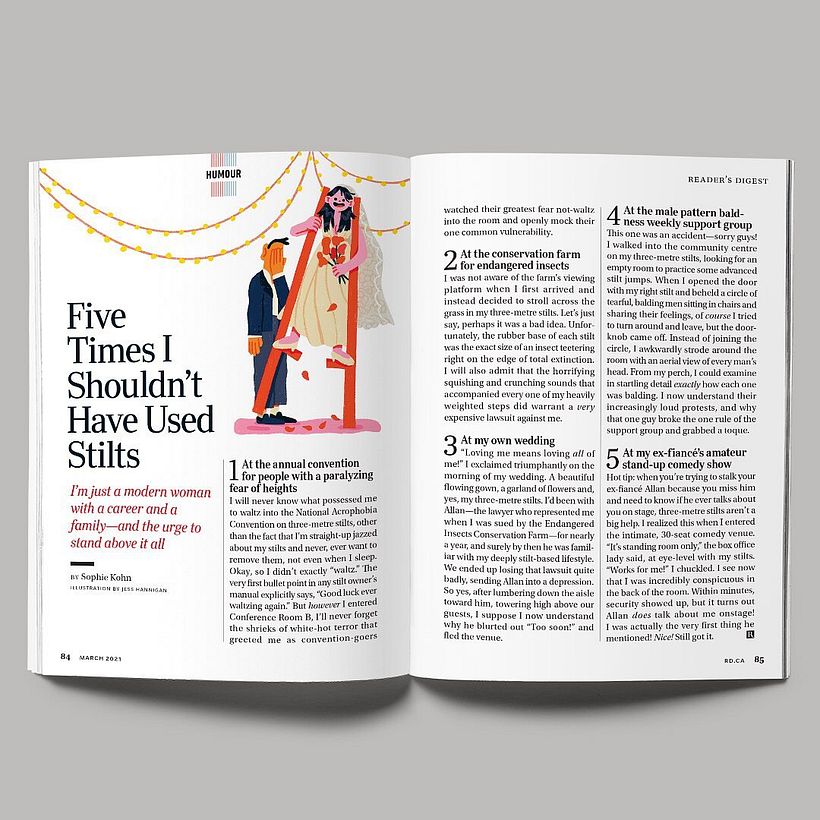 Diseño de página para la revista