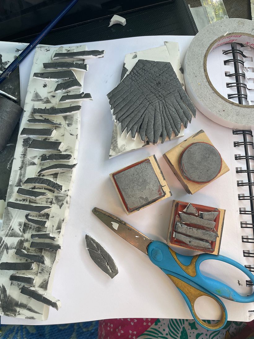 My project for course: Sketchbooking with Handmade Stamps 2