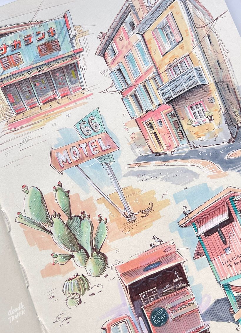 My project for course: Expressive Architectural Sketching with Colored Markers 6