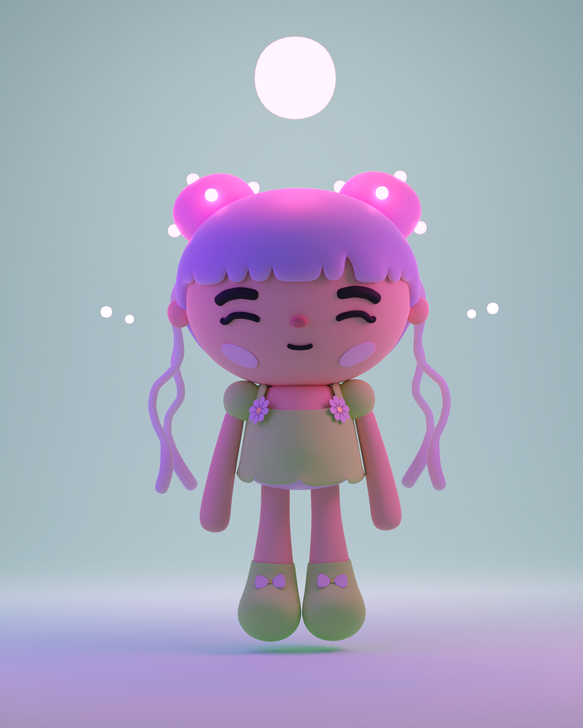 My project for course: Kawaii Character Creation in 3D with Blender  5