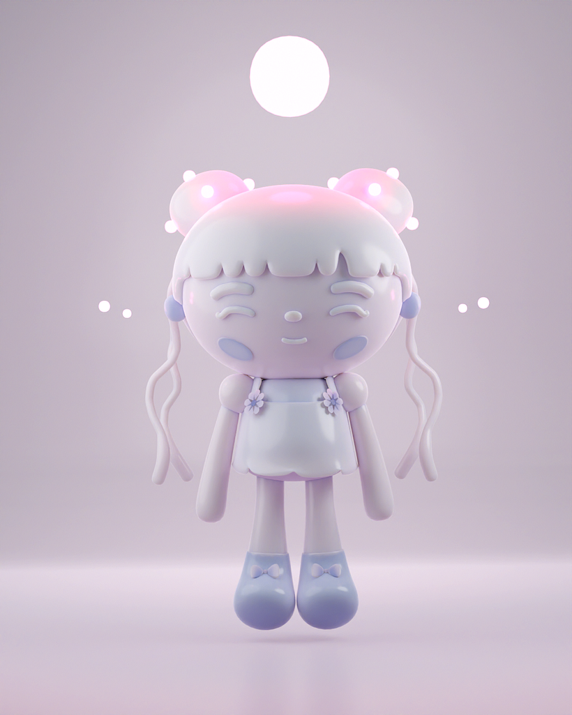 My project for course: Kawaii Character Creation in 3D with Blender  4