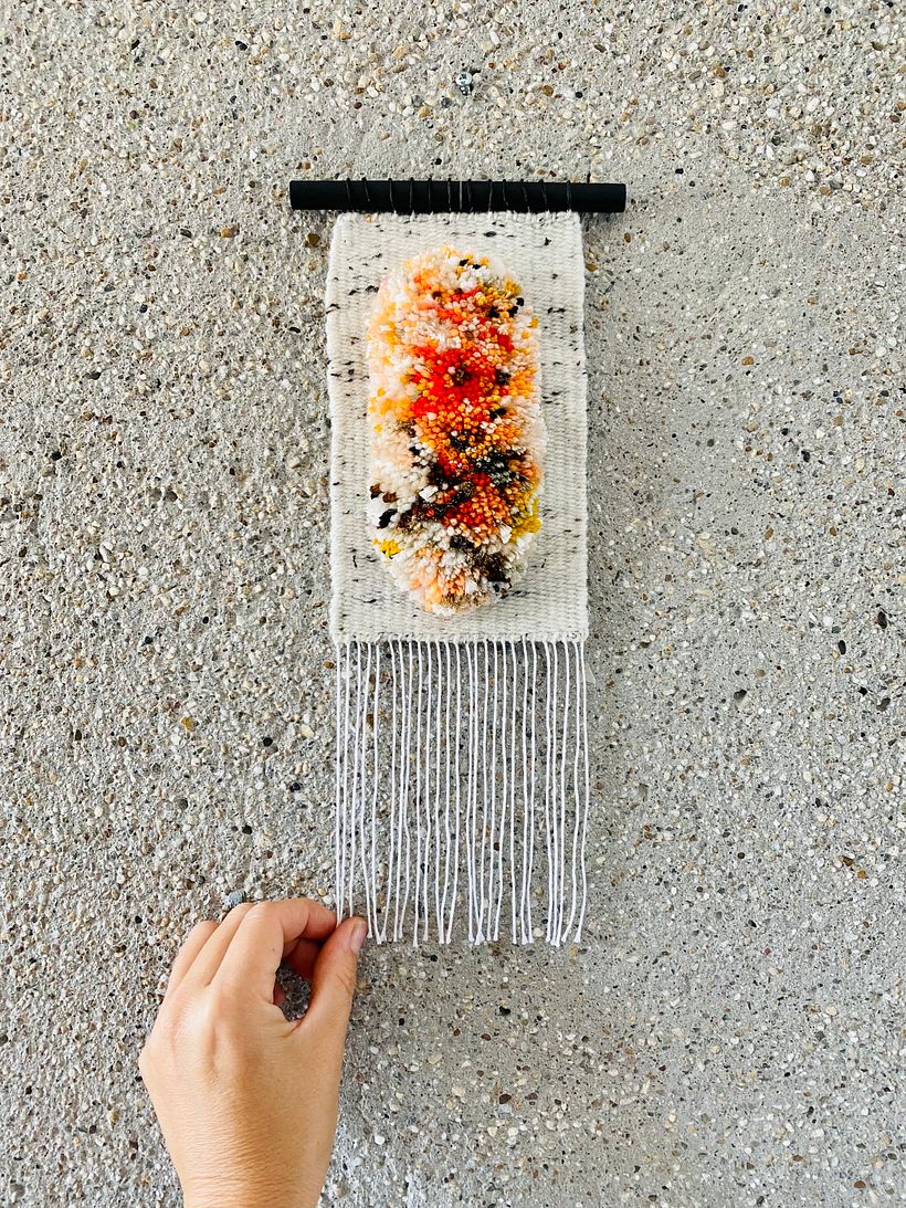 My project for course: 3D Weaving and Yarn Trimming for Wall Hangings 2