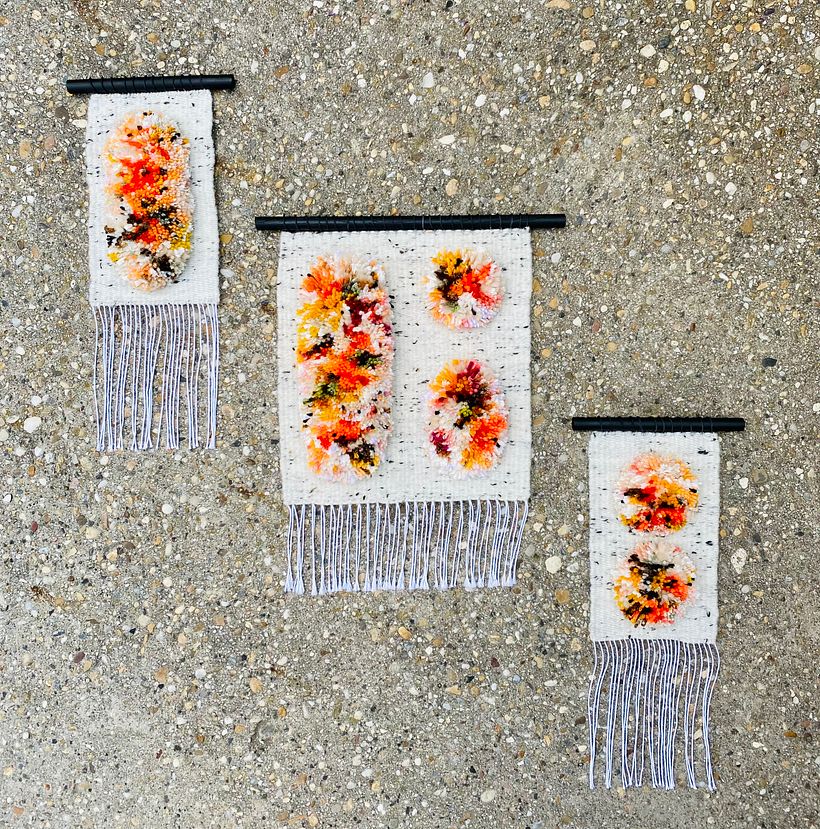 My project for course: 3D Weaving and Yarn Trimming for Wall Hangings 6