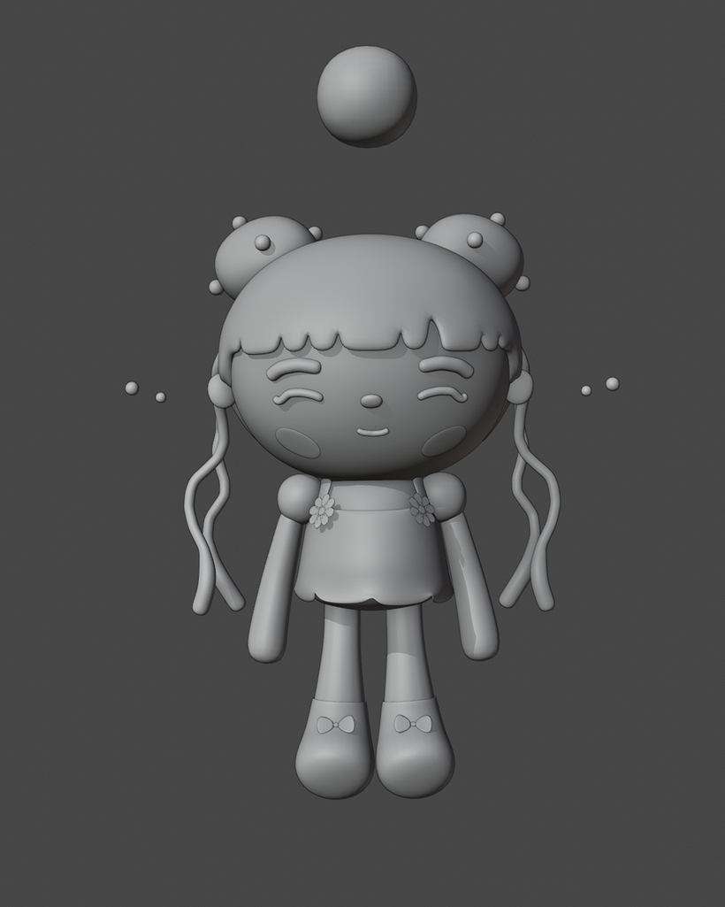 My project for course: Kawaii Character Creation in 3D with Blender  3
