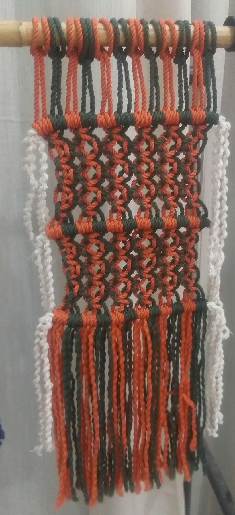 A simple one , just try to apply the knots that i have learned in this course , i tried to play with different colors 