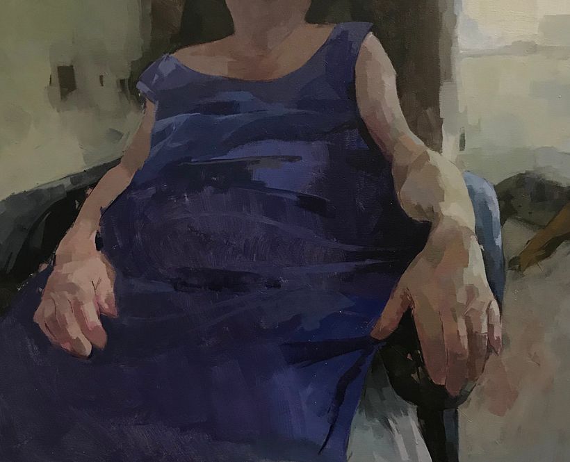 100x90cm Mixed media on canvas 2020