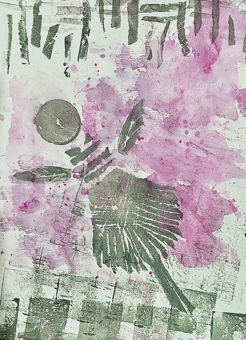 My project for course: Sketchbooking with Handmade Stamps 4