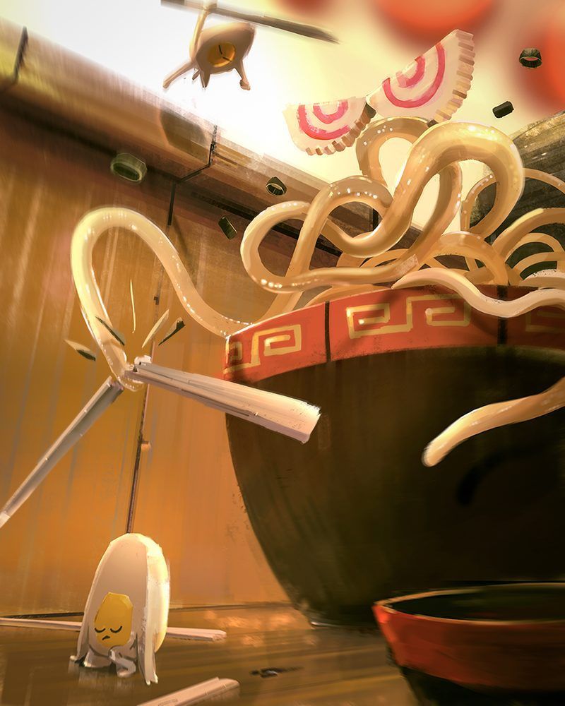 Epic food - Traditionele illustratie