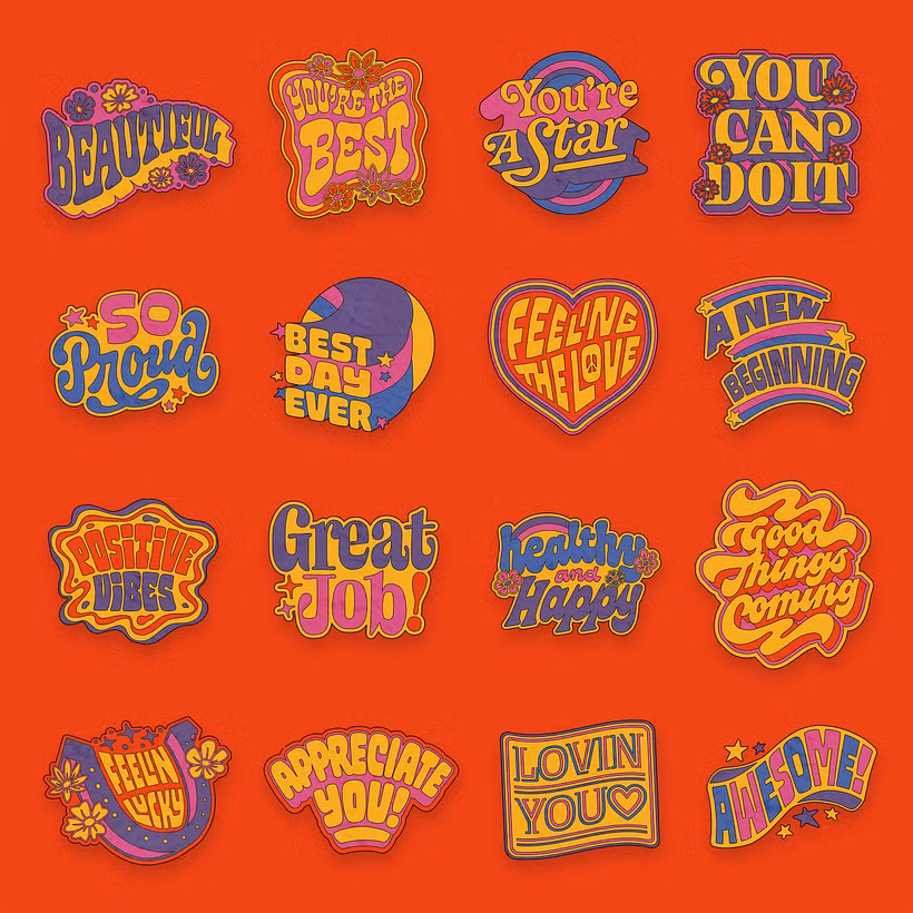 A Little Positivity — Sticker Collection