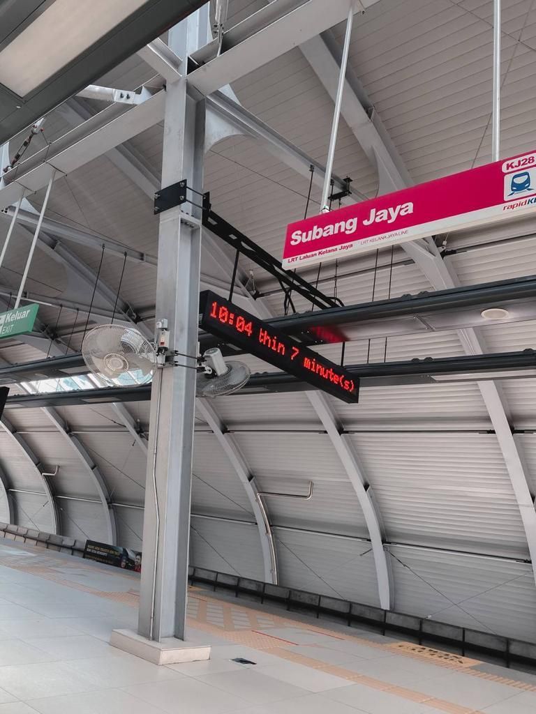 Subang Jaya LRT station.