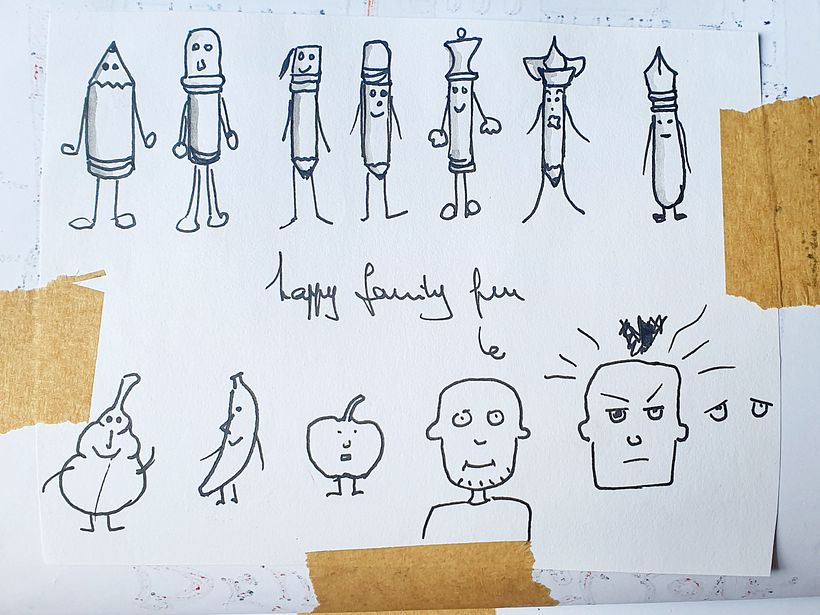 My project in The Art of Sketching: Transform Your Doodles into Art course 4