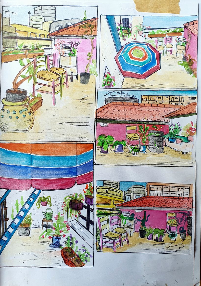 Playing with angles. My Beirut Terrace