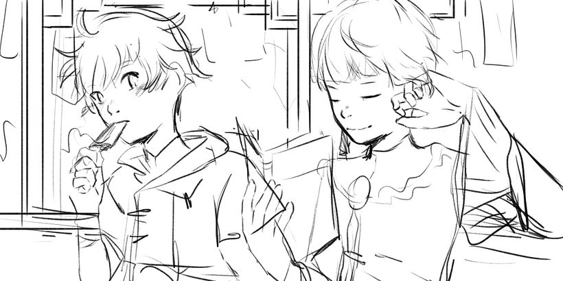 Chongyun and Xingqiu ( Genshin Impact Fanart) 2