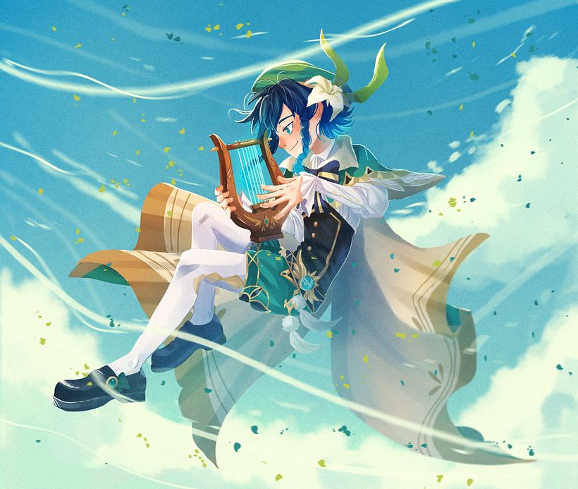 Venti ( Genshin Impact Fanart) 1
