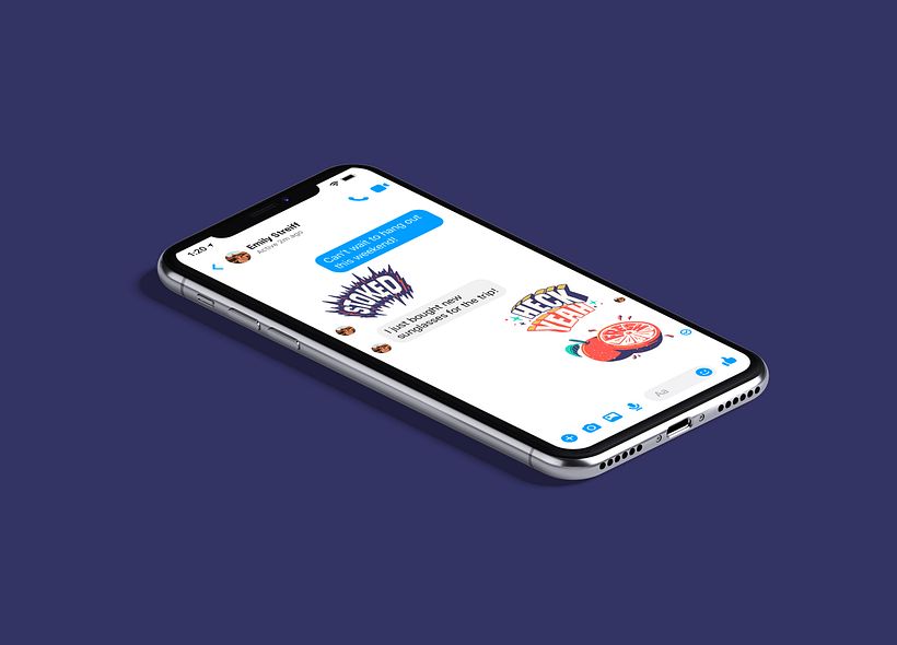 Facebook Stickers In-Use