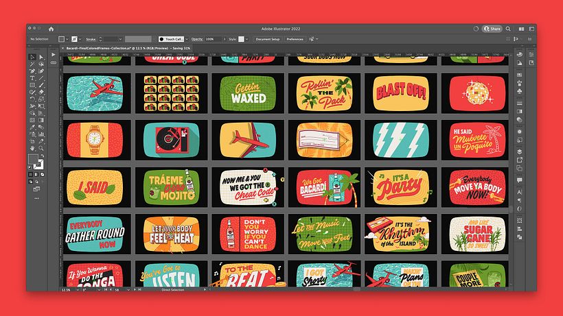 Collection of Final Illustrated Frames