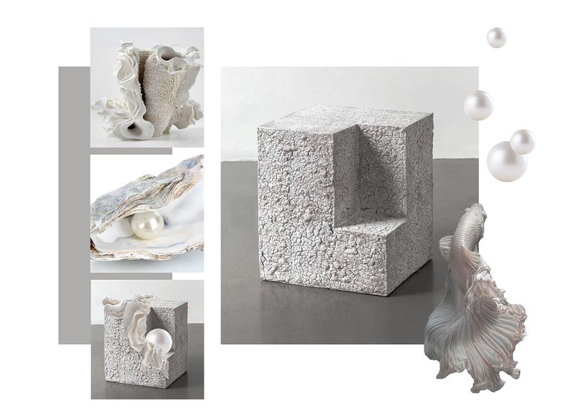 Mood board for one of the cake commissions. Inspired by art and nature 