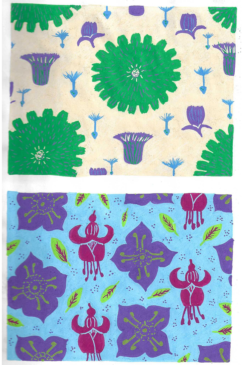 patterns based on sketches (not necessarily better)