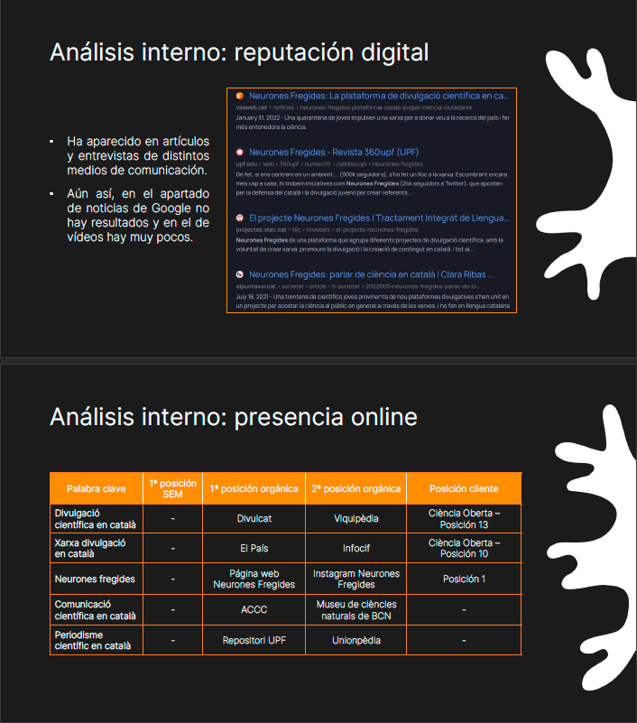 Neurones Fregides. Estrategia de comunicación para redes sociales 3