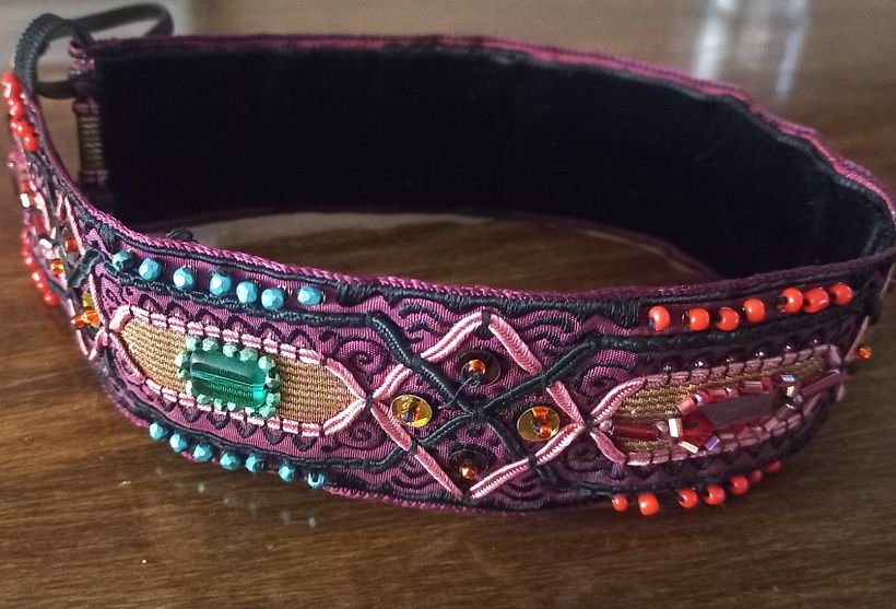 My project for course: Beaded Embroidery: Create Hair Accessories - Diseño de complementos