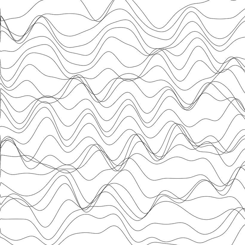 Adding more rows and using 2d noise with y coordinate of row as input