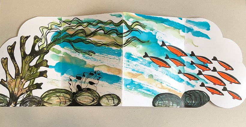My project for course: Experimental Illustration with India Ink and Acrylics 5