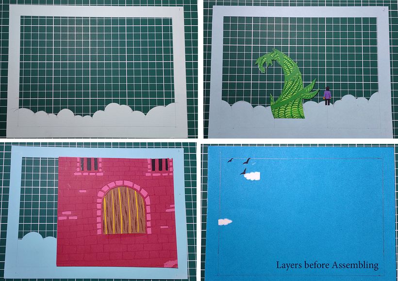 Paper Cutting: Create Paper Scenes with Depth (Jack and the Beanstalk) 3