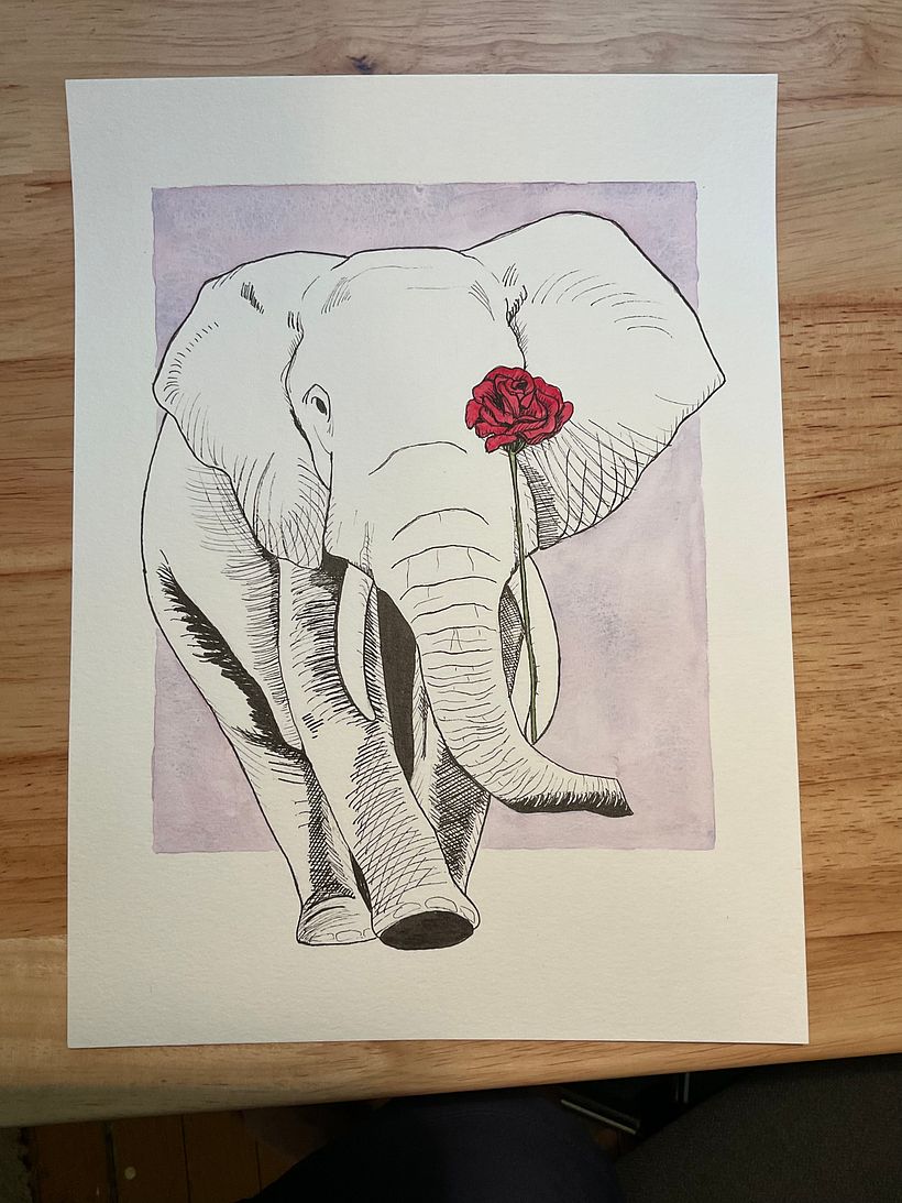 My project for course: Manual Illustration Techniques: Hatching and Dripping 3