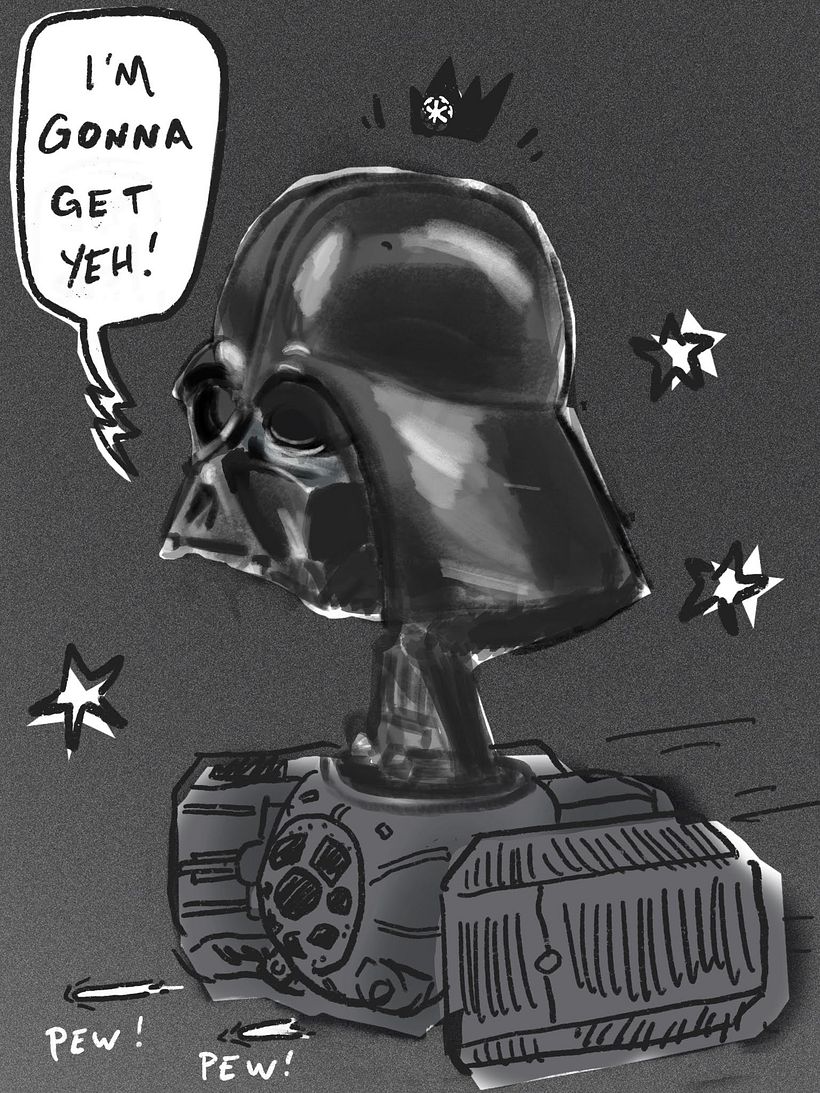 Darth Vader Caricature Study