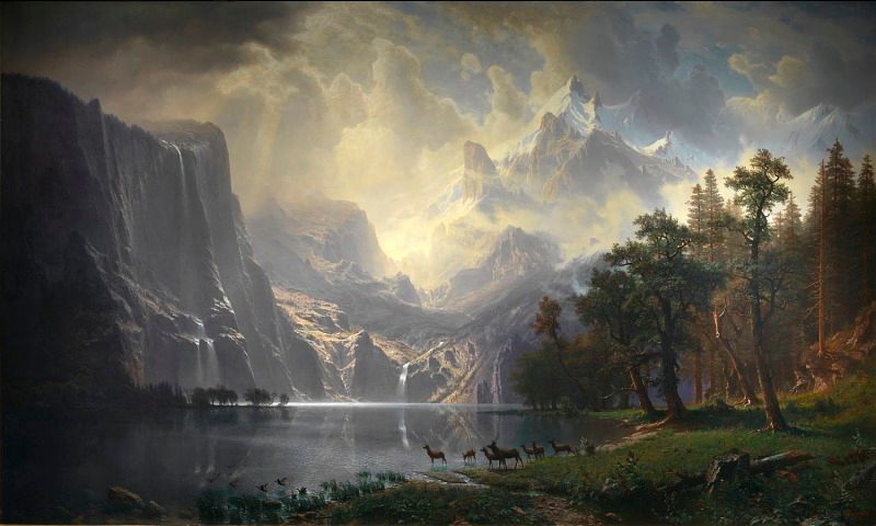 Inmitten der Sierra Nevada, Kalifornien, von Albert Bierstadt