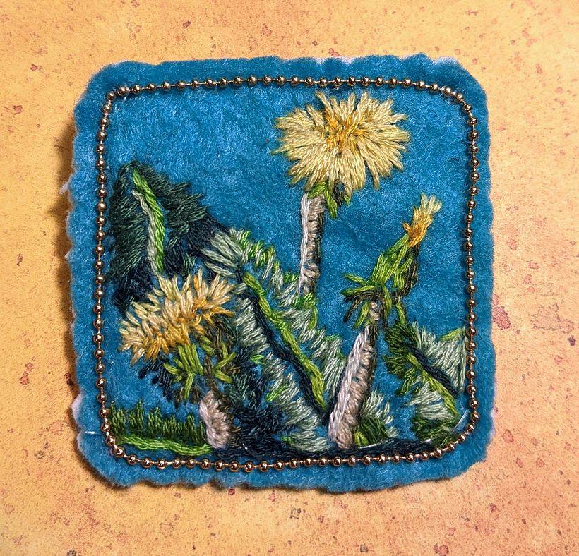 Dandelion Brooch
