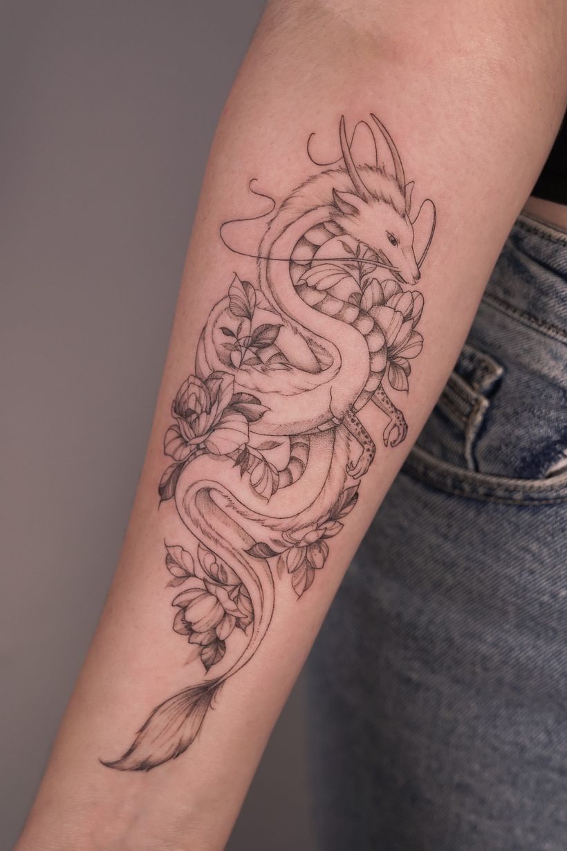 Spirited Away Haku forearm piece 1