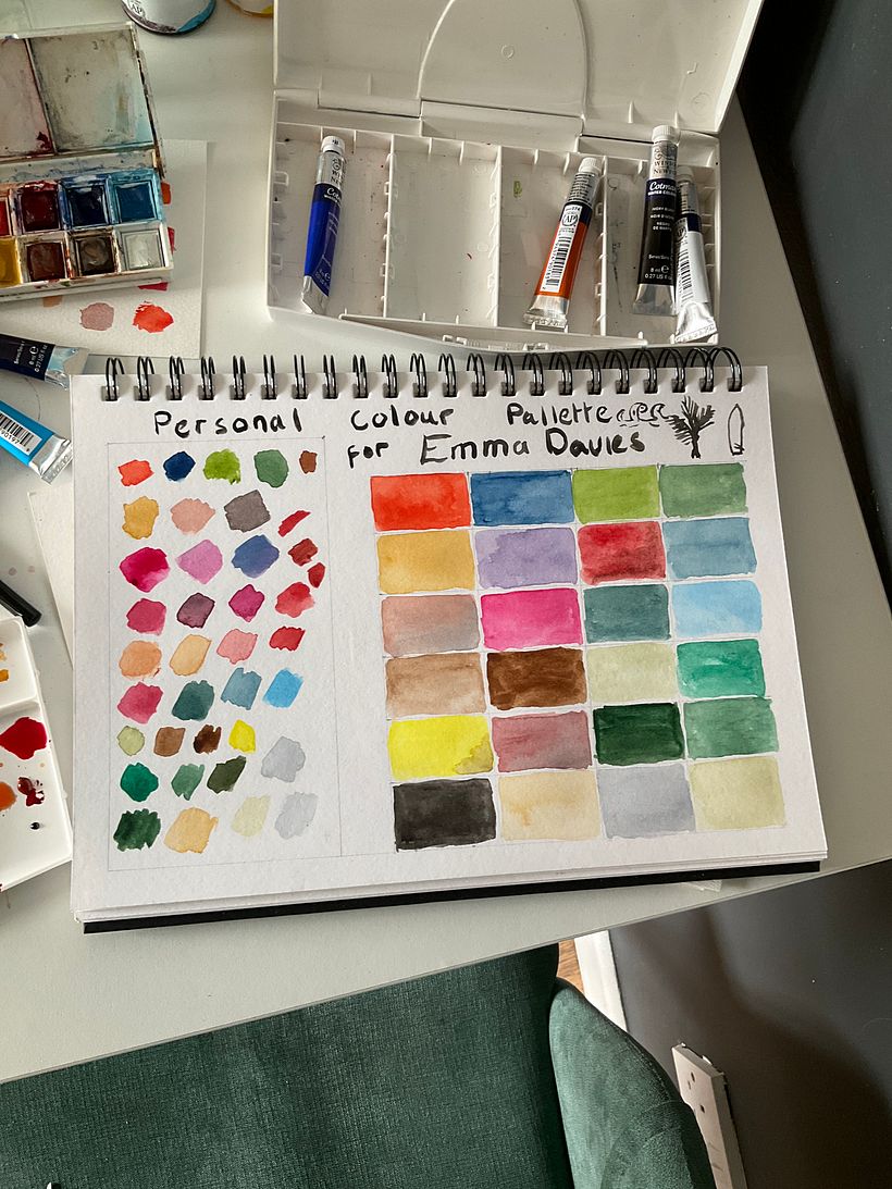 My project for course: Creation of Color Palettes with Watercolor 3