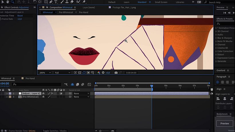 Animando y añadiendo texturas en After Effects / Animating and adding textures in After Effects 