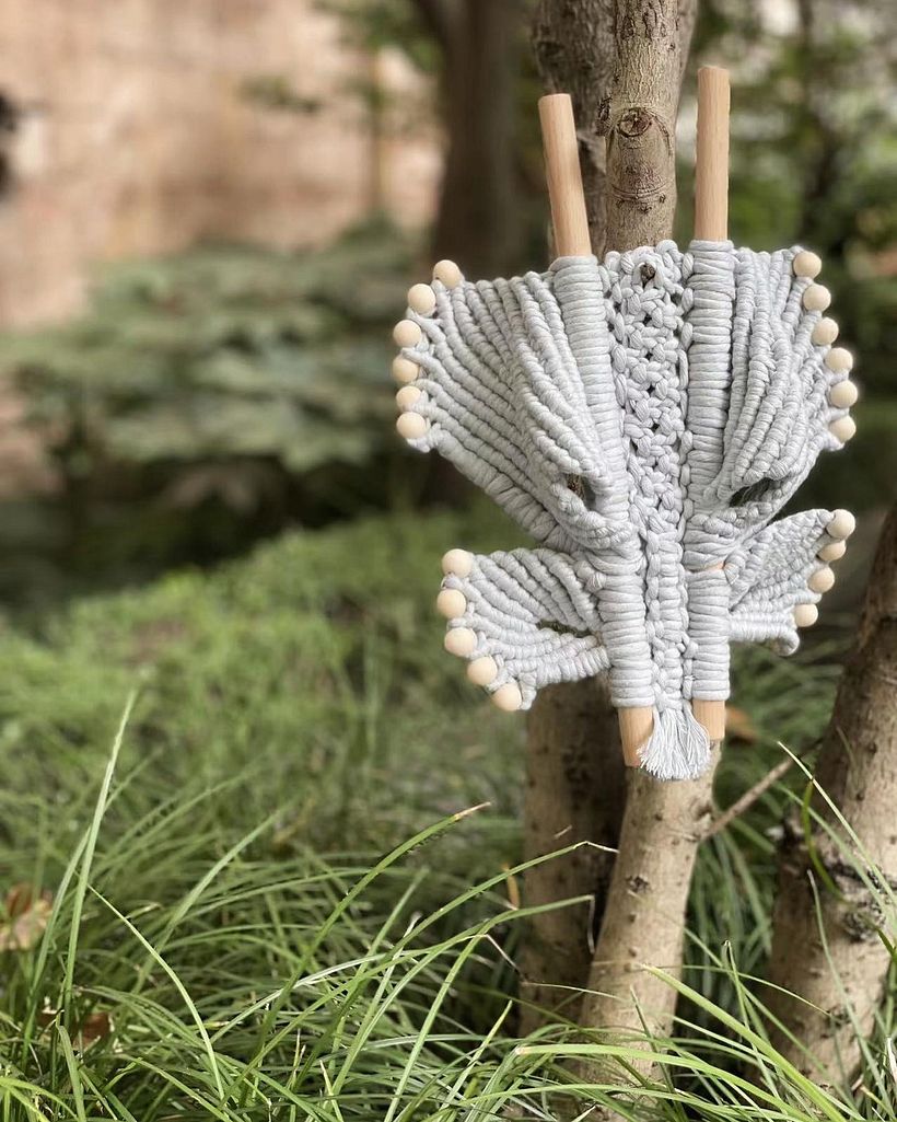 Butterfly macrame - An adaptation from Bochiknot