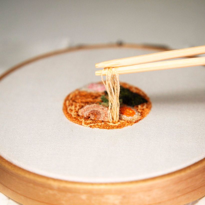 Gastronomische Mikro-Stickereien von Ipnot 3