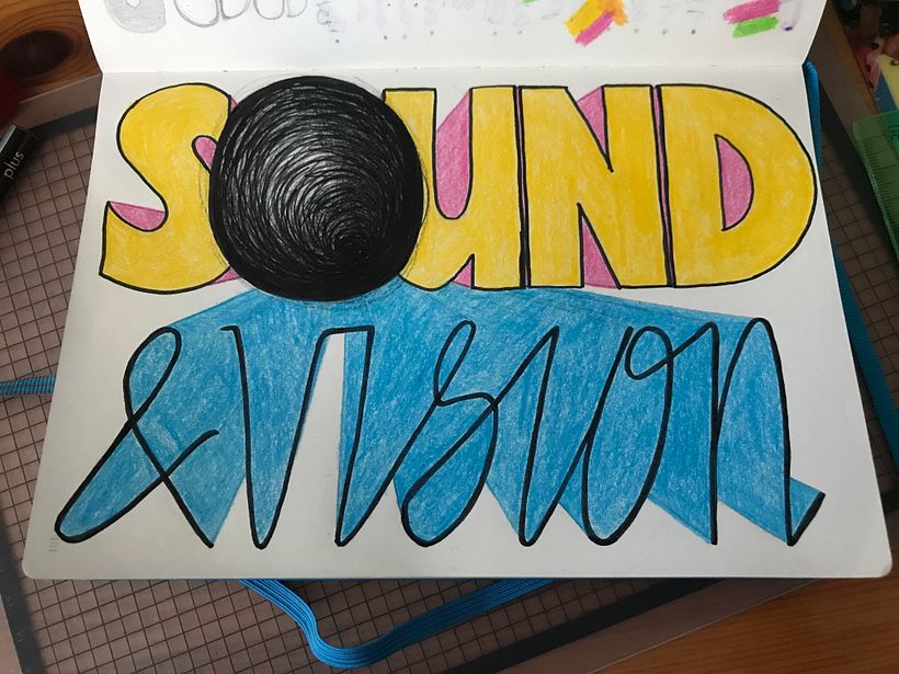 I hope my idea to have the O be a big speaker worked.