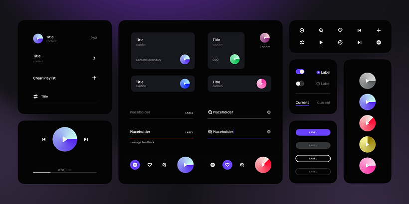 INTRO : Concepto de interfaz para el curso en Domestika UI Kits con Sketch 5