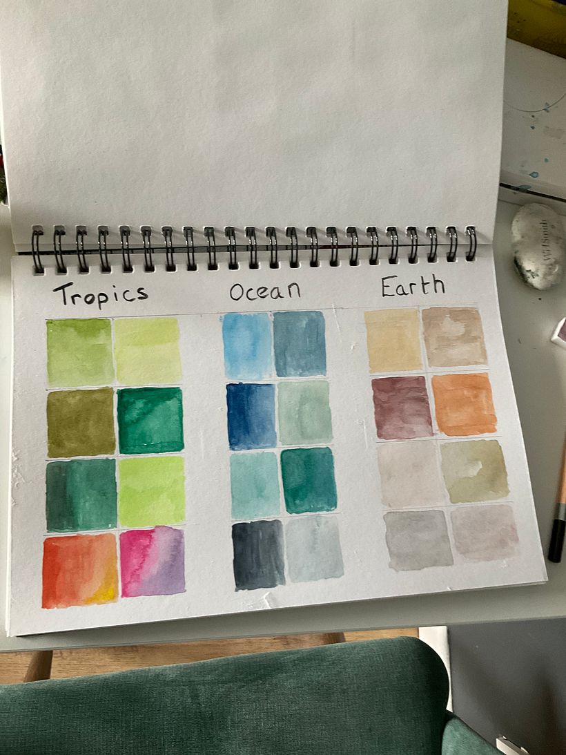 My project for course: Creation of Color Palettes with Watercolor 4
