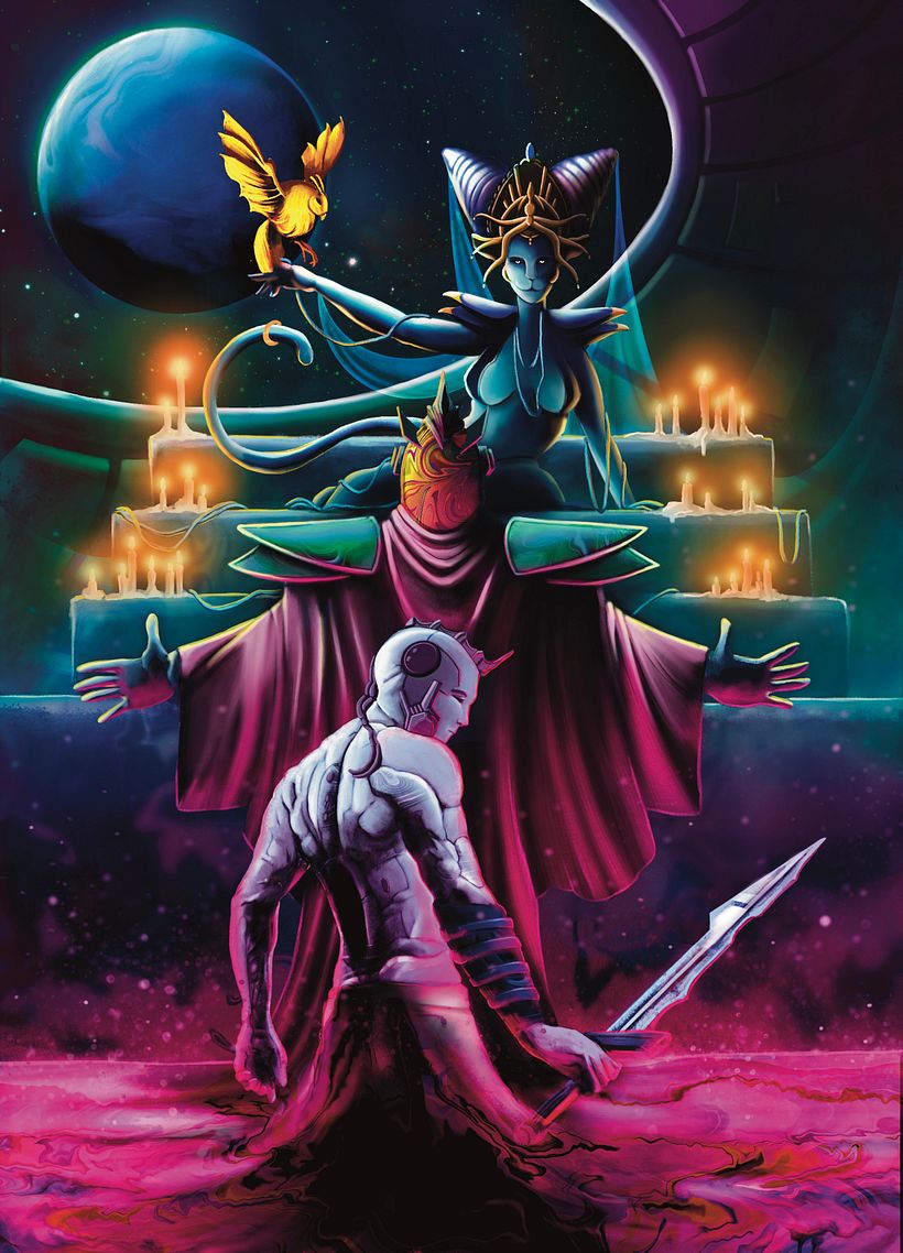 My project for course: Sci-fi and Fantasy Illustration in Procreate 7