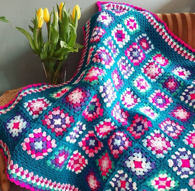 Die klassische Granny-Squares-Decke 3
