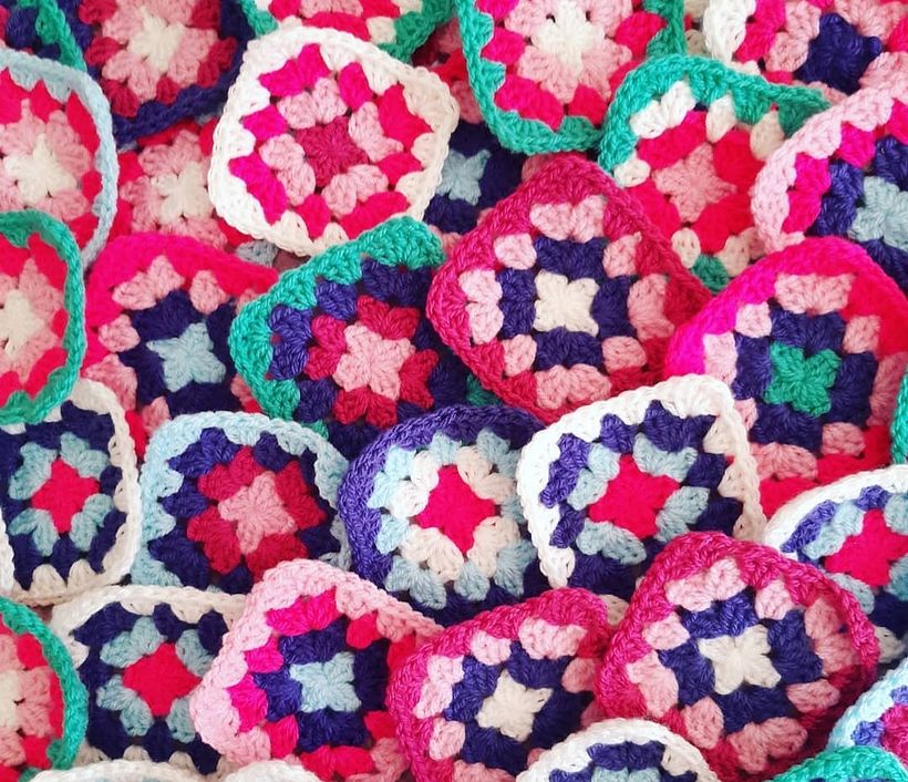Die klassische Granny-Squares-Decke 4