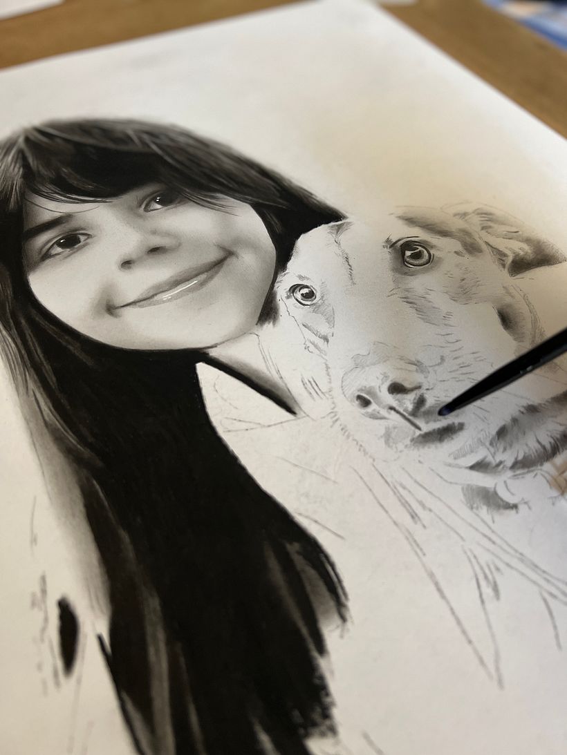 Meu projeto do curso: Retrato realista com lápis grafite 2