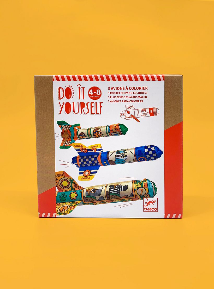 Do It Yourself! Colour and Inflate Rockets Activity Game 6