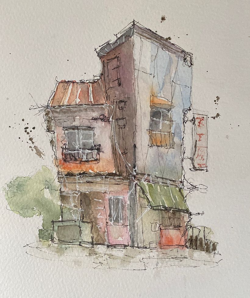 My project for course: Expressive Architectural Sketching with Colored Markers 1
