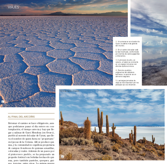 Recorrido por el Altiplano boliviano publicado en la revista Diners Colombia 5