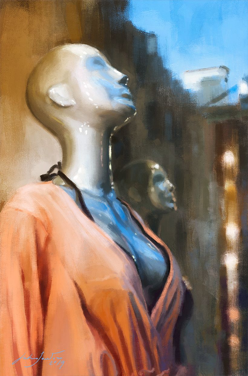 Behind the window 11